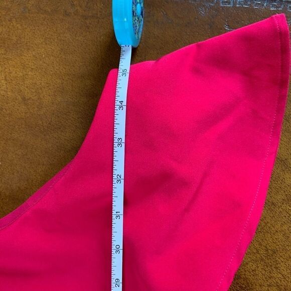 Charles Henry,Ruffle One-Shoulder Dress Primrose - Picture 8 of 8